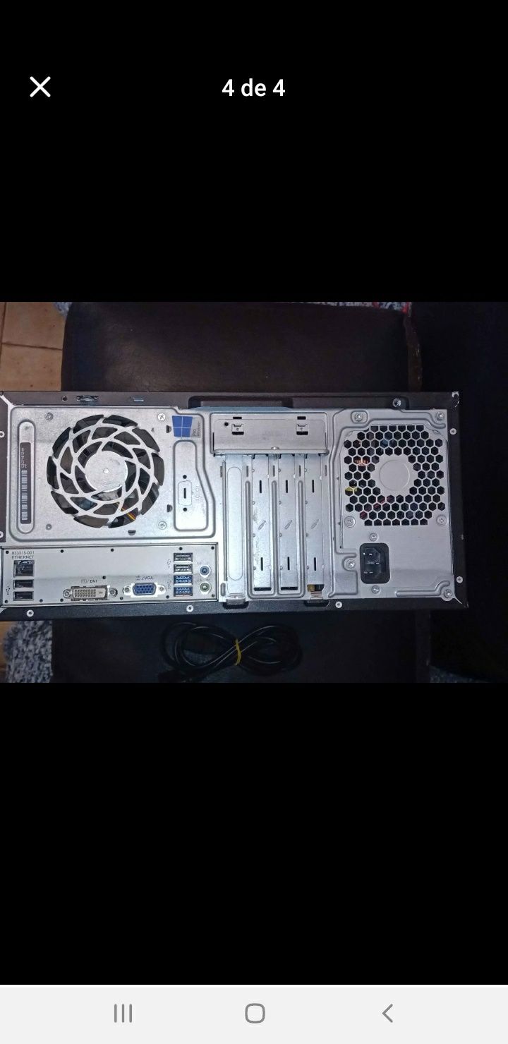 Computador torre desktop hp NOVO