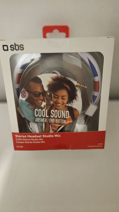 Słuchawki nauszne marki SBS Stereo Headset Studio Mix