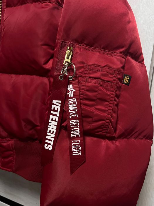 Vetements Alpha Industries ma-1 legit original 100% Red бомбер куртка
