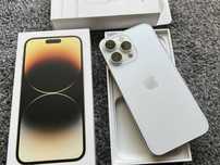 iPhone 14 Pro Max 1024GB 1TB SILVER WHITE BIAŁY Srebrny Bat98% + SZKŁO