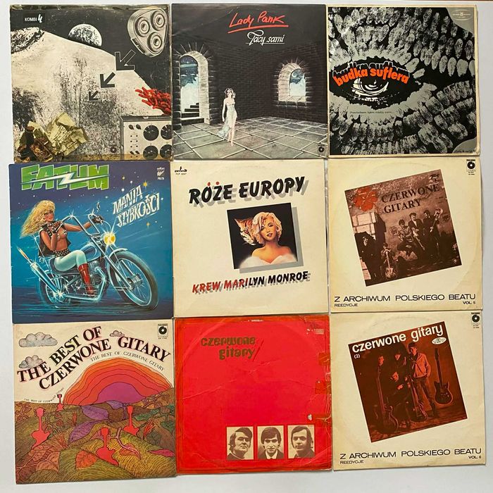 Kolekcja 76 starych płyt winylowych, winyle polskie i zagraniczne /80'