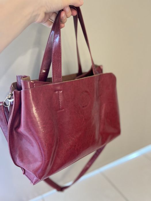 Жіноча сумка колір бордо, марсала