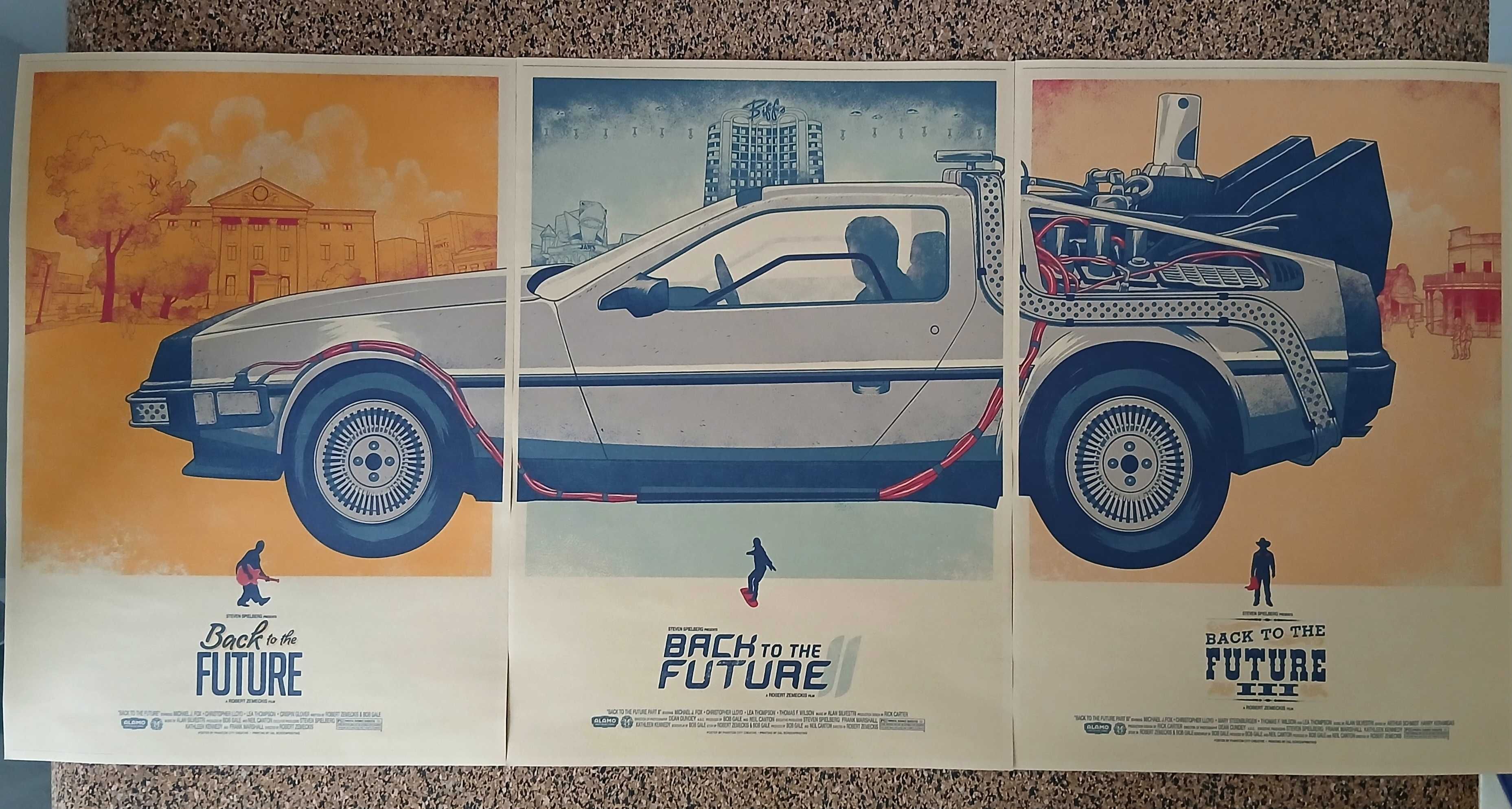 3 Posters - Back To The Future (papel kraft, Painel grande formato)