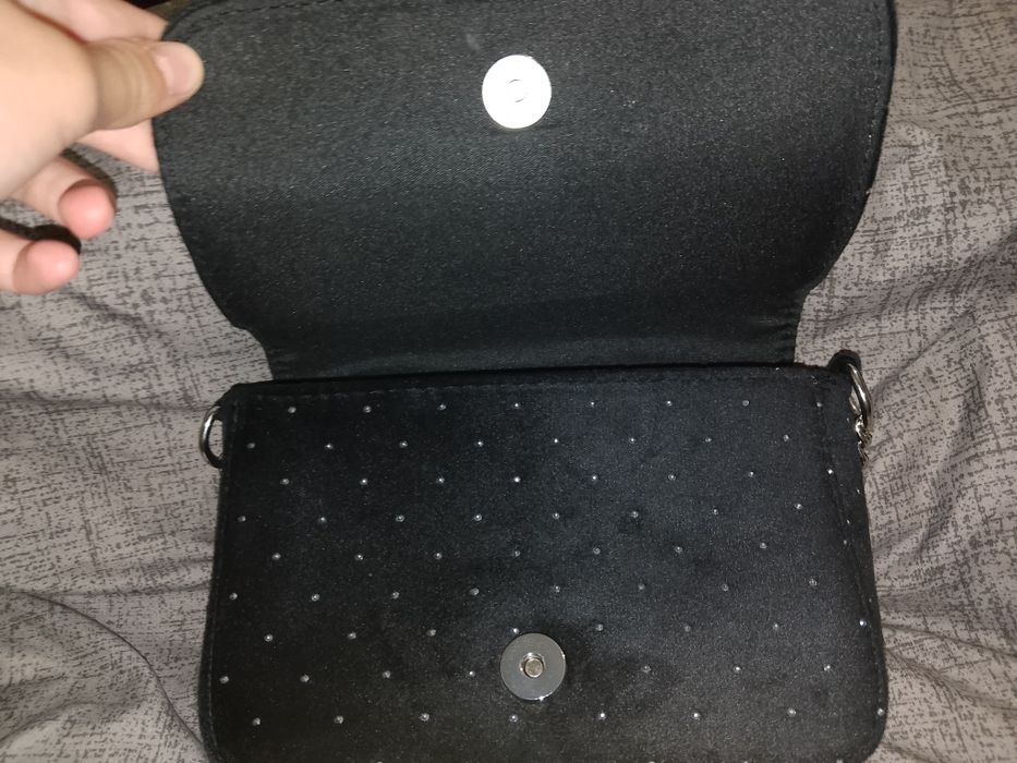 сумка чорна з блискітками