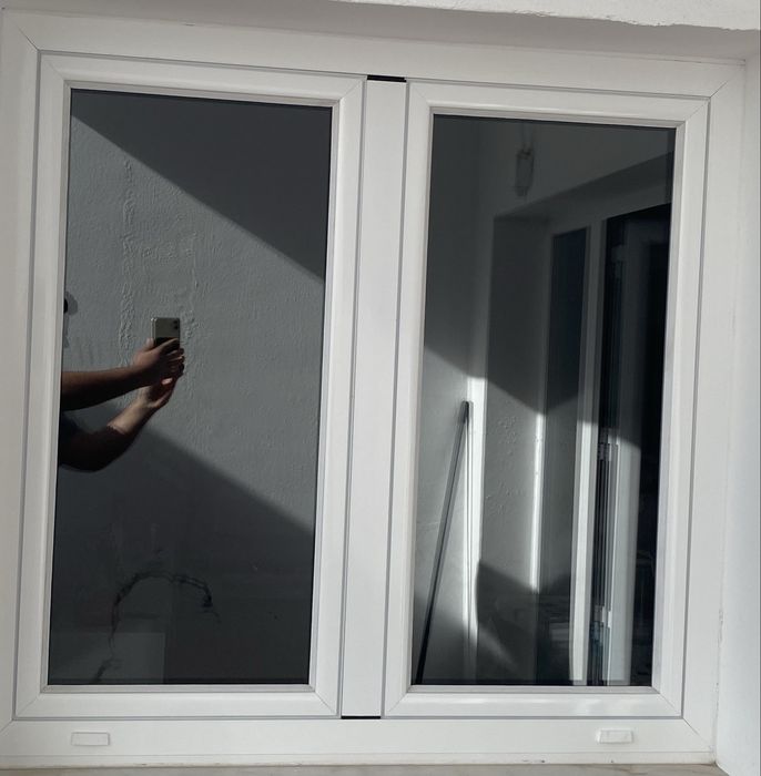 Janela aluminio vidro duplo 100x100