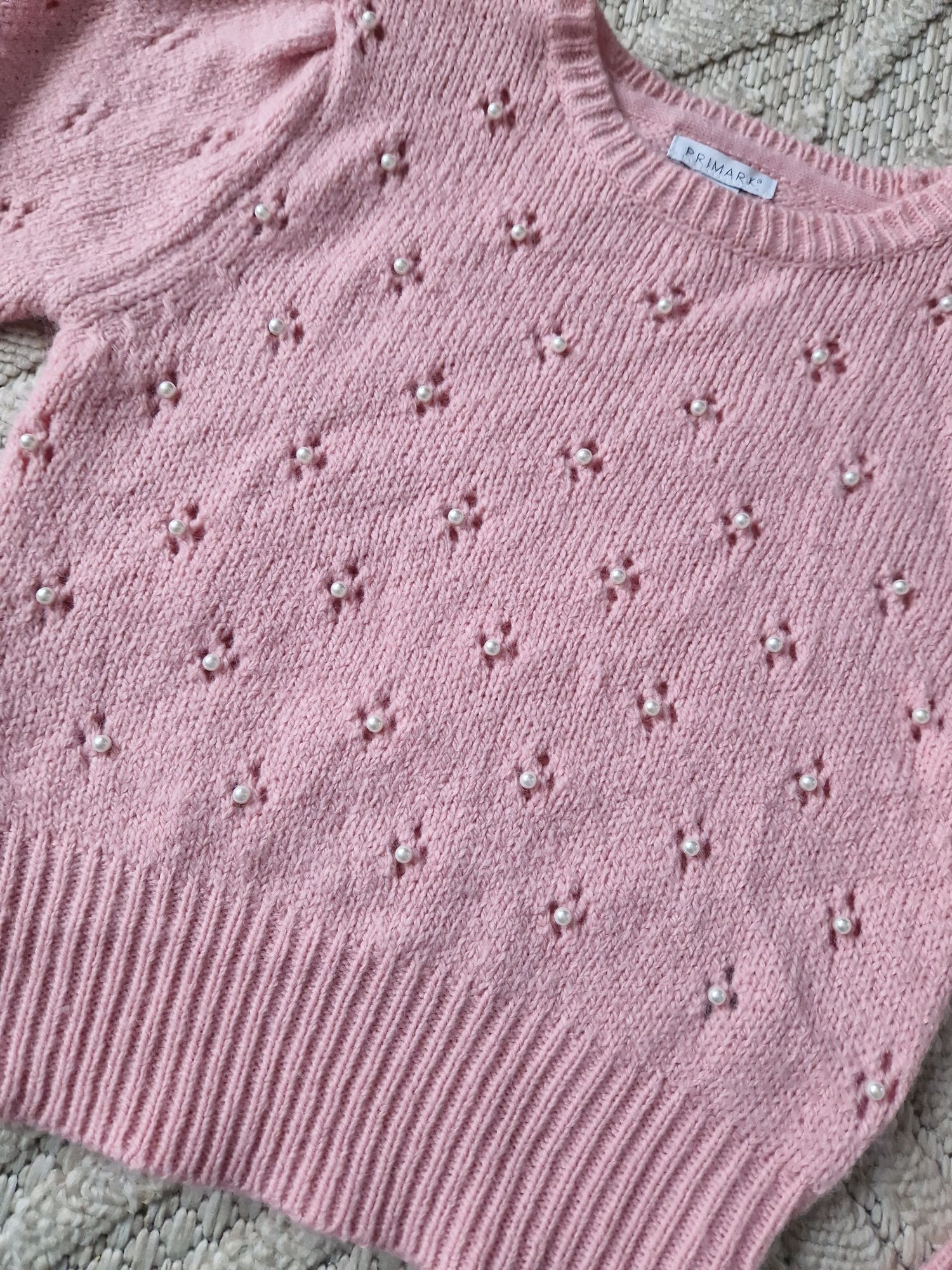 Sweter sweterek  różowy Primark 8-9 lat