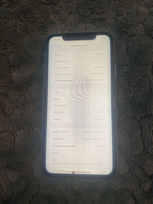 Apple iphone XR 64gb Never lock