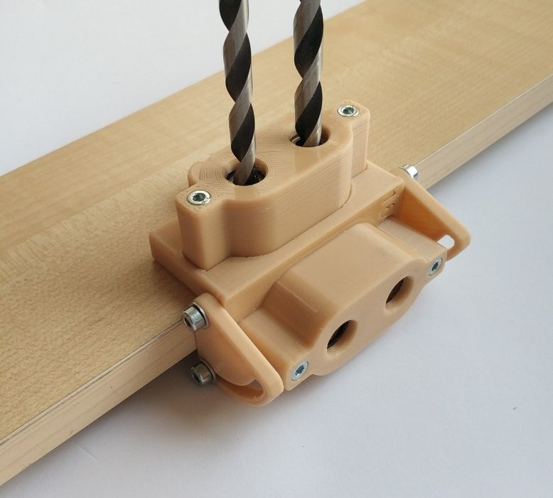 Кондуктор / шаблон меблевий під шкант, конфірмат ДСП 16 або 18мм.