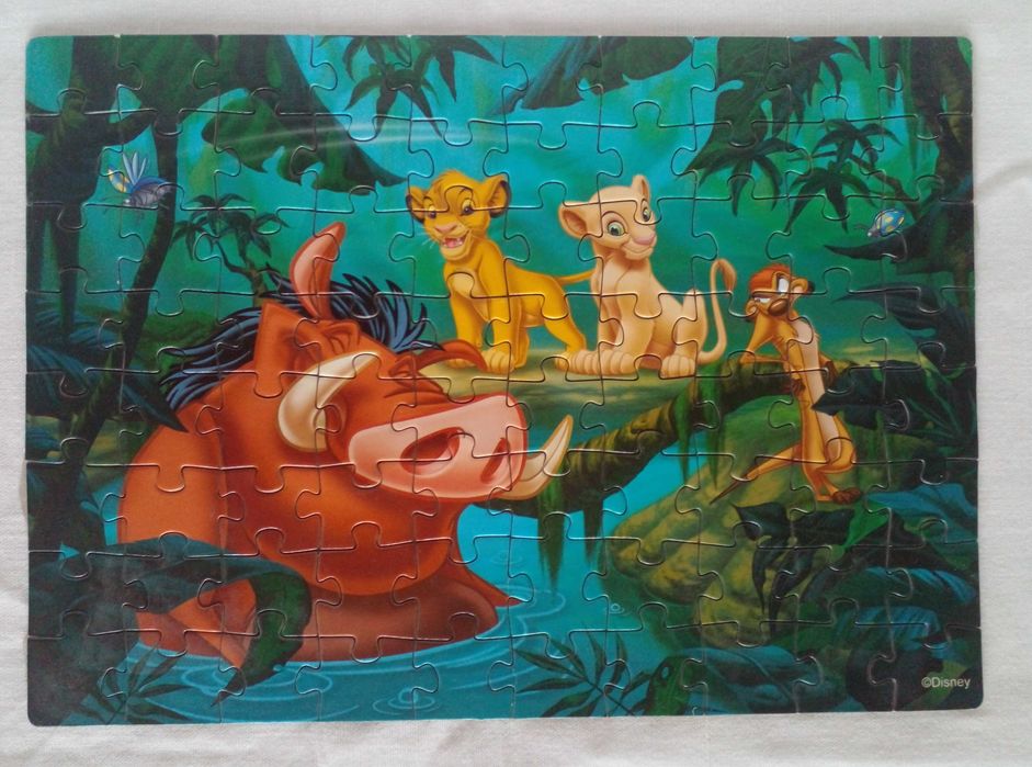 Пазлы цветные и яркие (большой и меньше). Все детали. Цена за оба