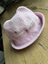 Zara kapelusz różowy kotek lato 50cm