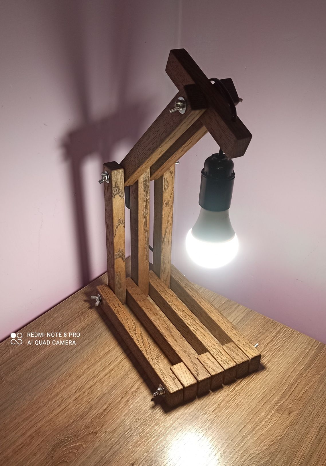 Лампа настільна дерев*яна
