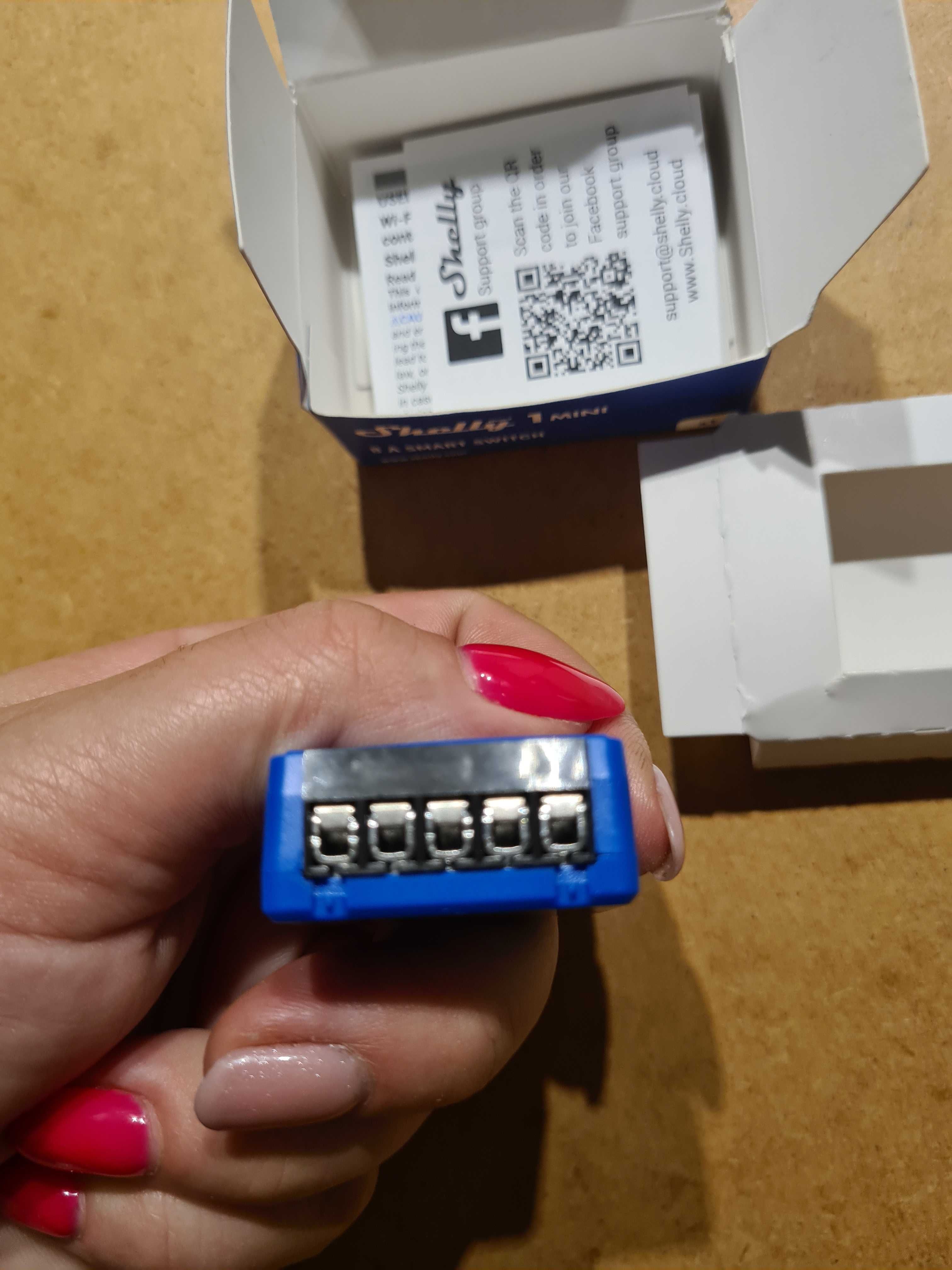 Shelly 1 Mini Gen3 Inteligentny przekaźnik WiFi i Bluetooth 1-kanałowy