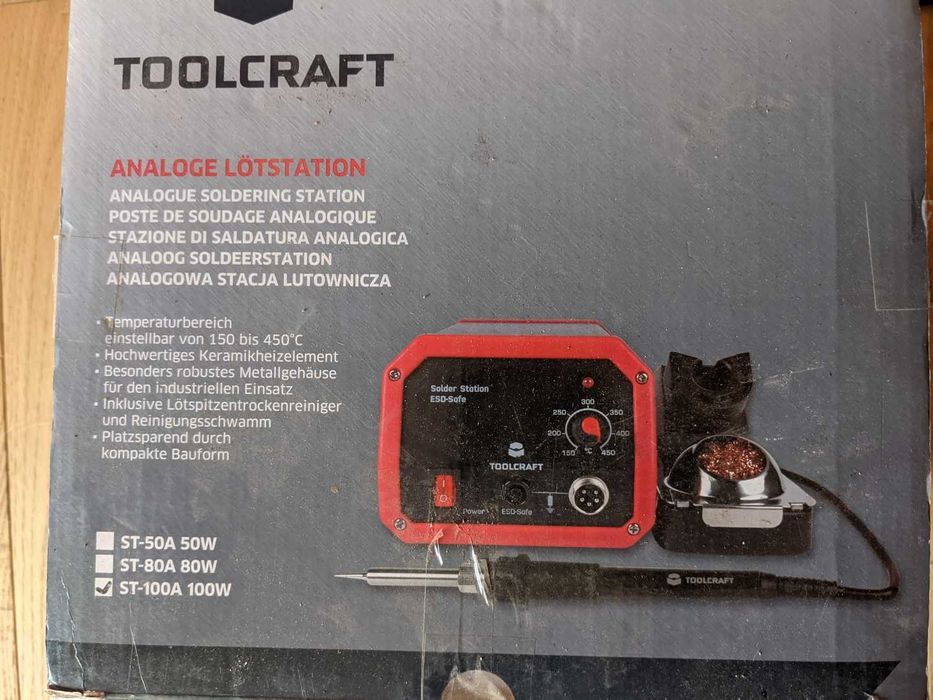 Stacja lutownicza TOOLCRAFT ST-100A 100 W