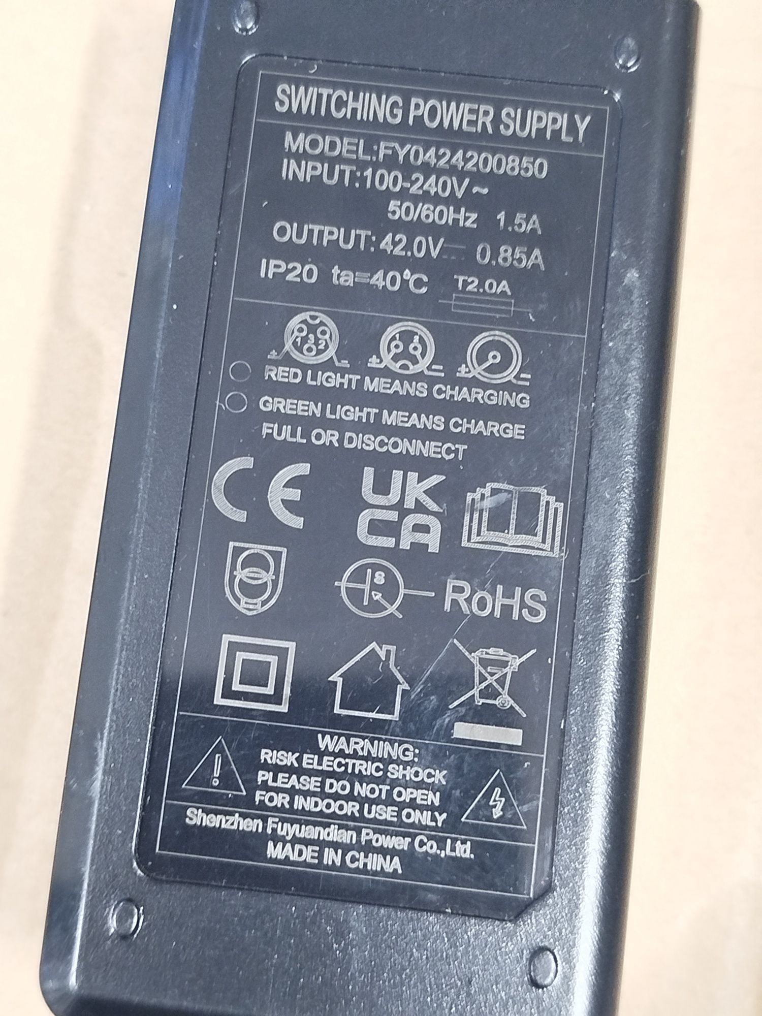 Ładowarka zasilacz 42V 0.85A (A11)