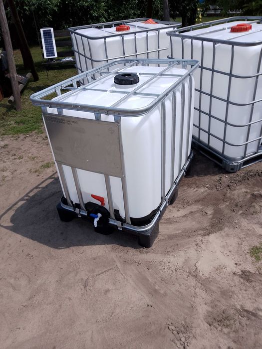 Zbiornik 600l po sokach jak nowy mauzer na wodę po spożywce ibc