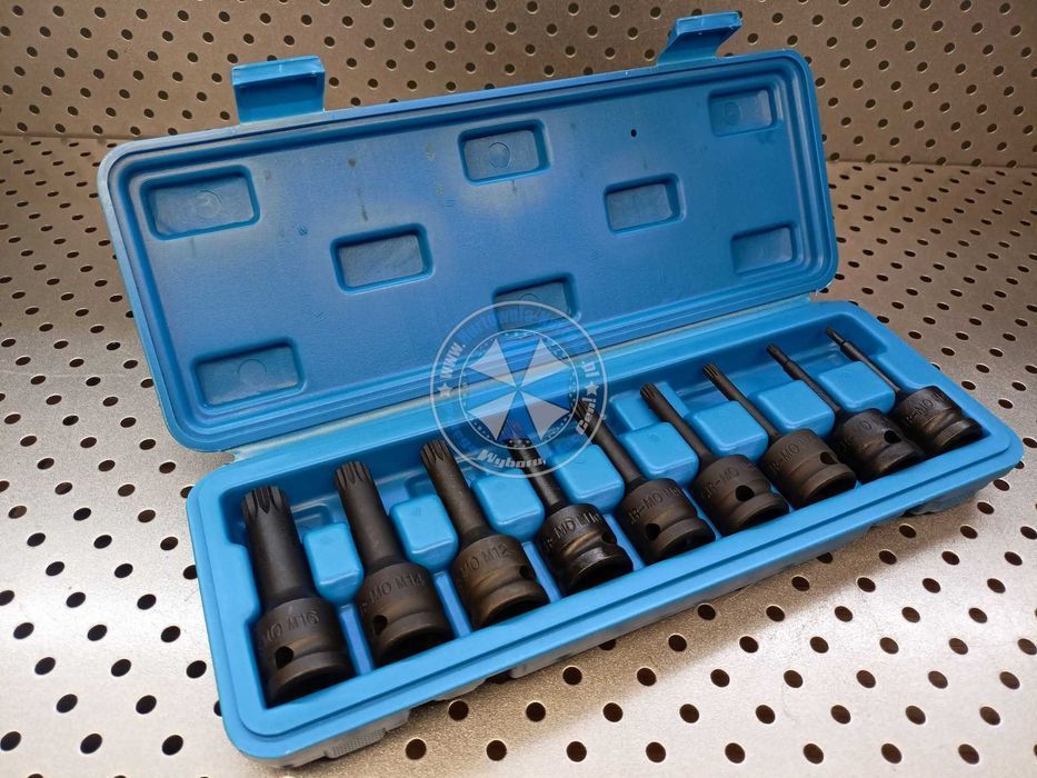 Zestaw Nasadek Udarowych SPLINE 1/2" M4-M16 – 9 Elementów