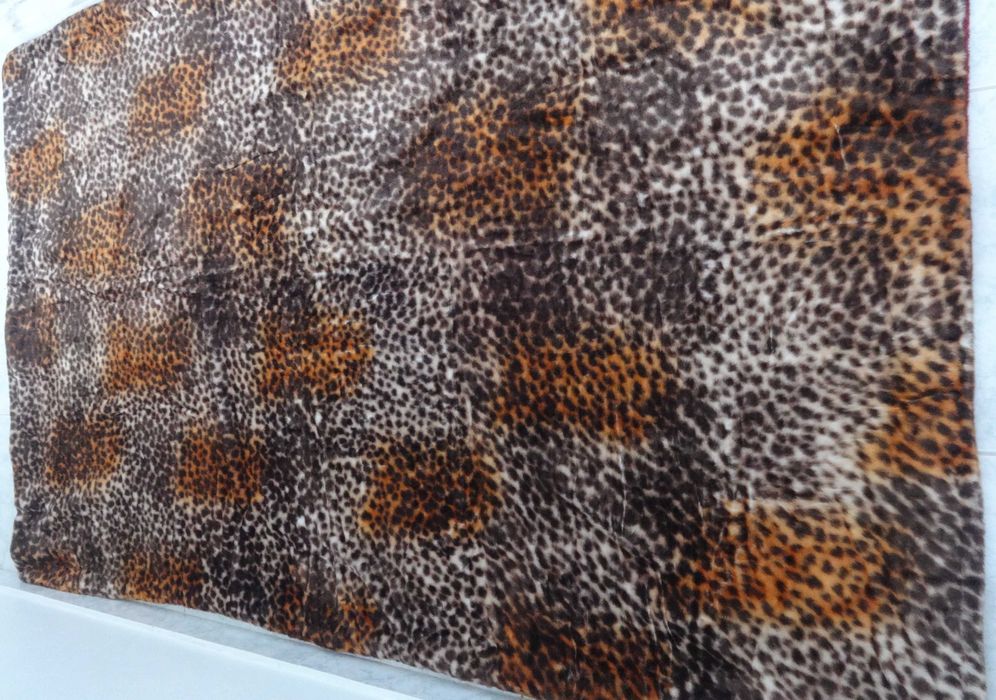 Cobertor / Manta com estampa de leopardo