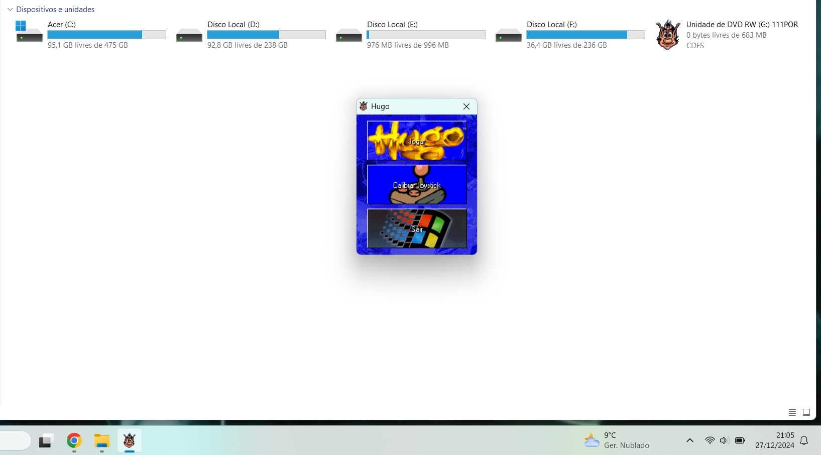 Hugo Rio Selvagem PC CD-ROM com manual