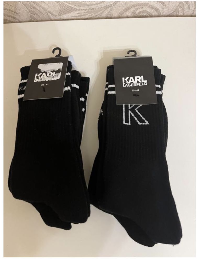 Karl Lagerfeld носки мужские, 39-42, оригинал, 3 шт в упаковке