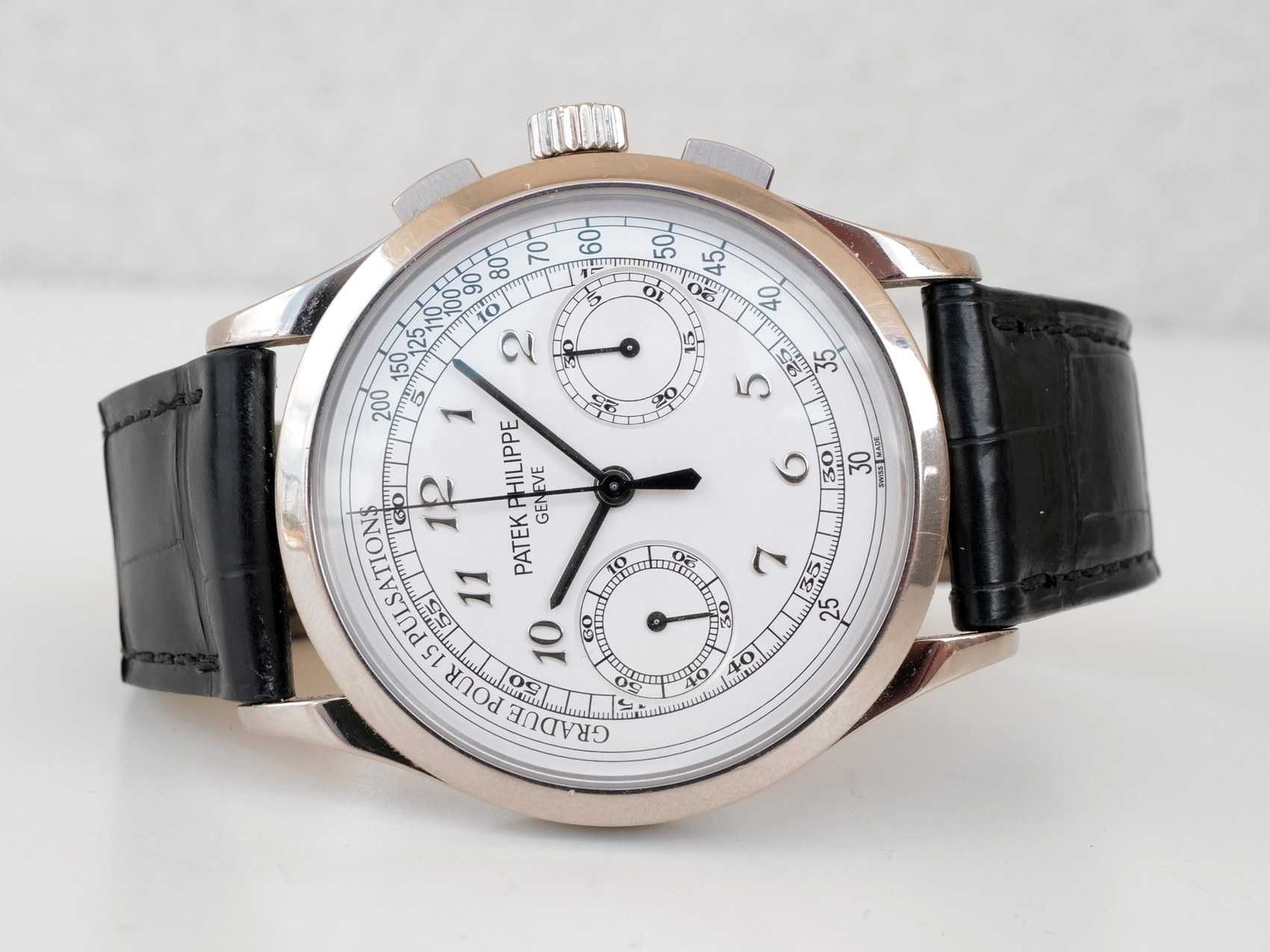 Patek Philippe Chronograph Complications Chronograph 18K White Gold