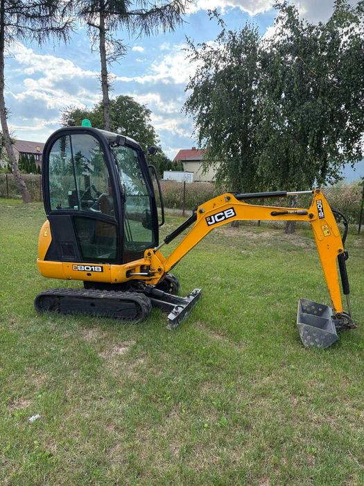 Minikoparka JCB 8018 rok produkcji  2017 rozsuwane gąsienice