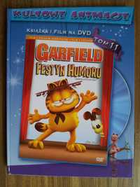 Kultowe animacje Książka + Film DVD Bajka Garfield Festyn Humoru Tom11