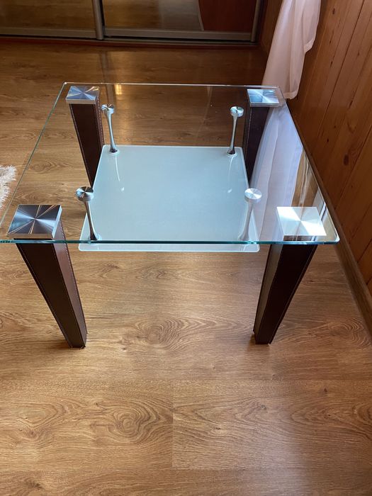 Stolik szklany kawowy lawa