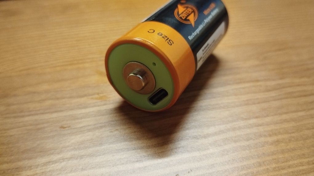 USB Type-C Акумулятор C Znter 1.5v 5000mAh замість батарейок