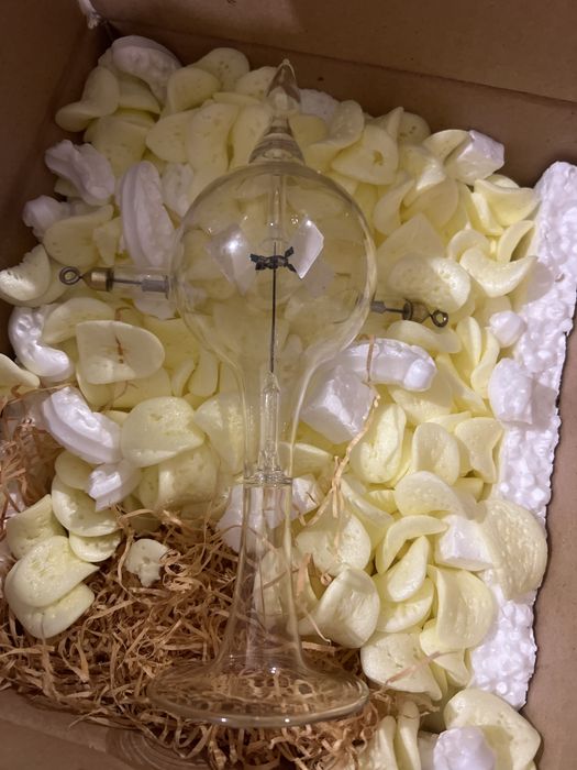 Radiômetro de Crookes — moinho de luz em vidro soprado