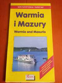 Mapa Turystyczna Warmia i Mazury wydanie III 2000/2001