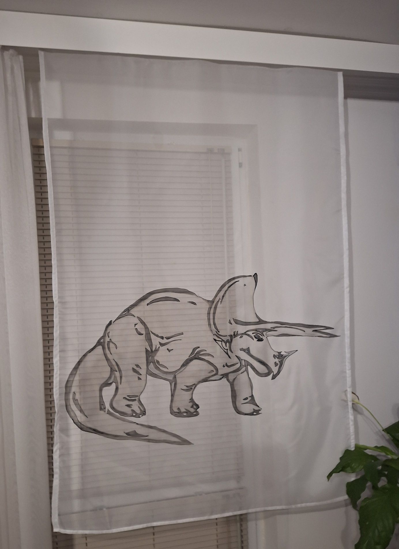 Firanka panel dinozaur 95 cm x 140 cm