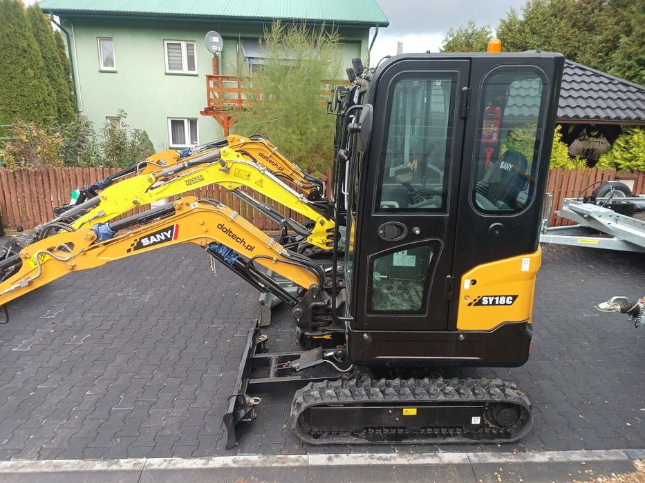 WYNAJEM Wypożyczalnia Mini Koparki Minikoparek Młot do kucia Wiertnica