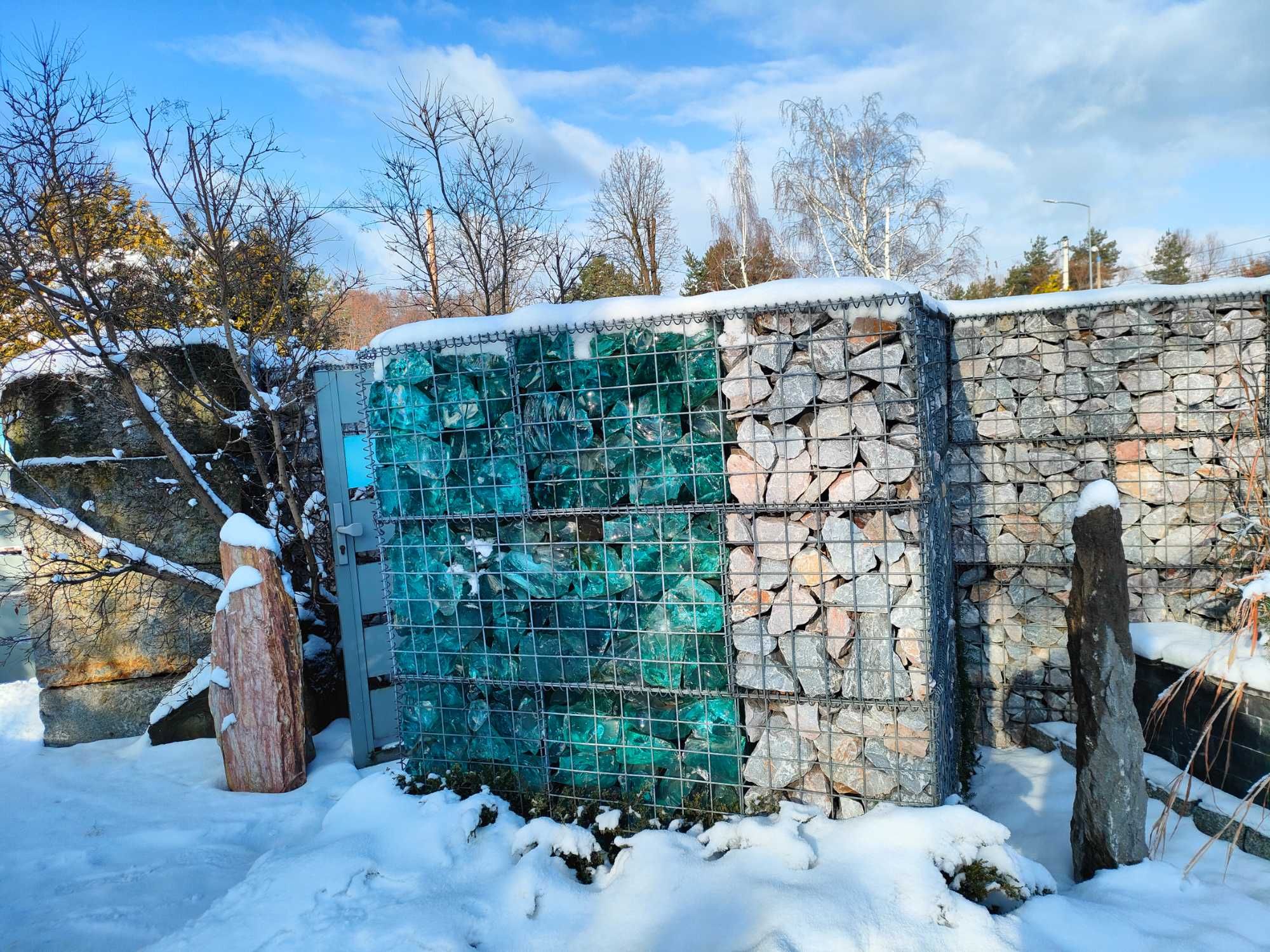 Gabiony kosze gabionowe gabion ogrodzenie kamień kruszywo siatki mur