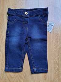 Spodnie dziewczęce jeansowe NOWE 68