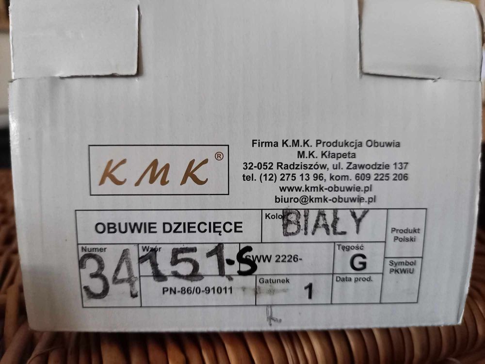 skórzane buty komunijne r.34