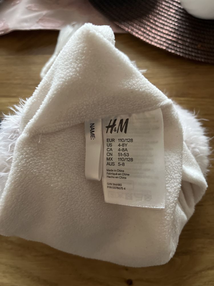 H&M Komplet czapka i komin dla dziewczynki roz.110/128