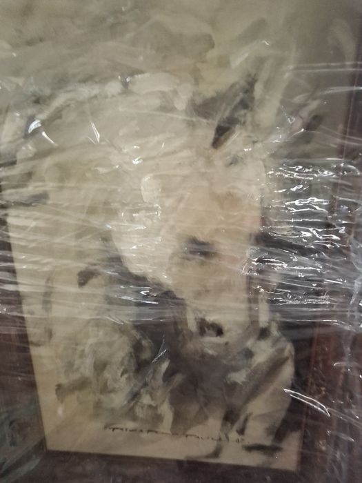 Quadro a óleo sobre madeira Ricardo Paula cavalo