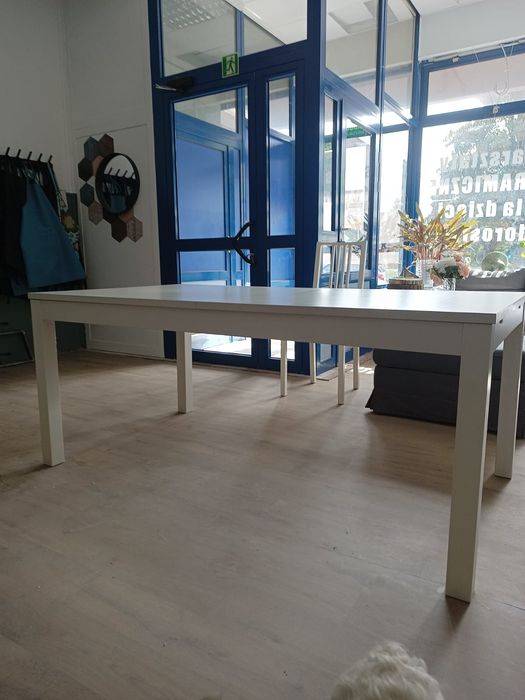 Duży biały stół rozkładany IKEA