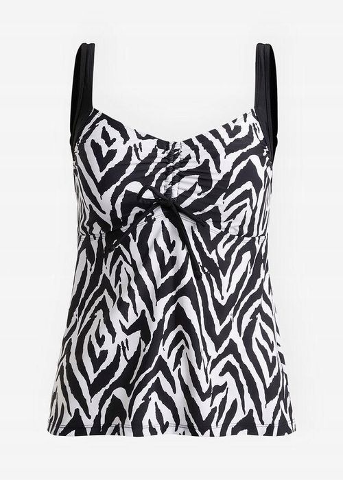 B.P.C top tankini zebra czarno-biały r.40