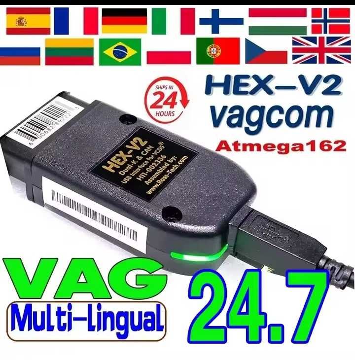 kabel diagnostyczny do grupy vag vcds polski 24.7 hex-v2