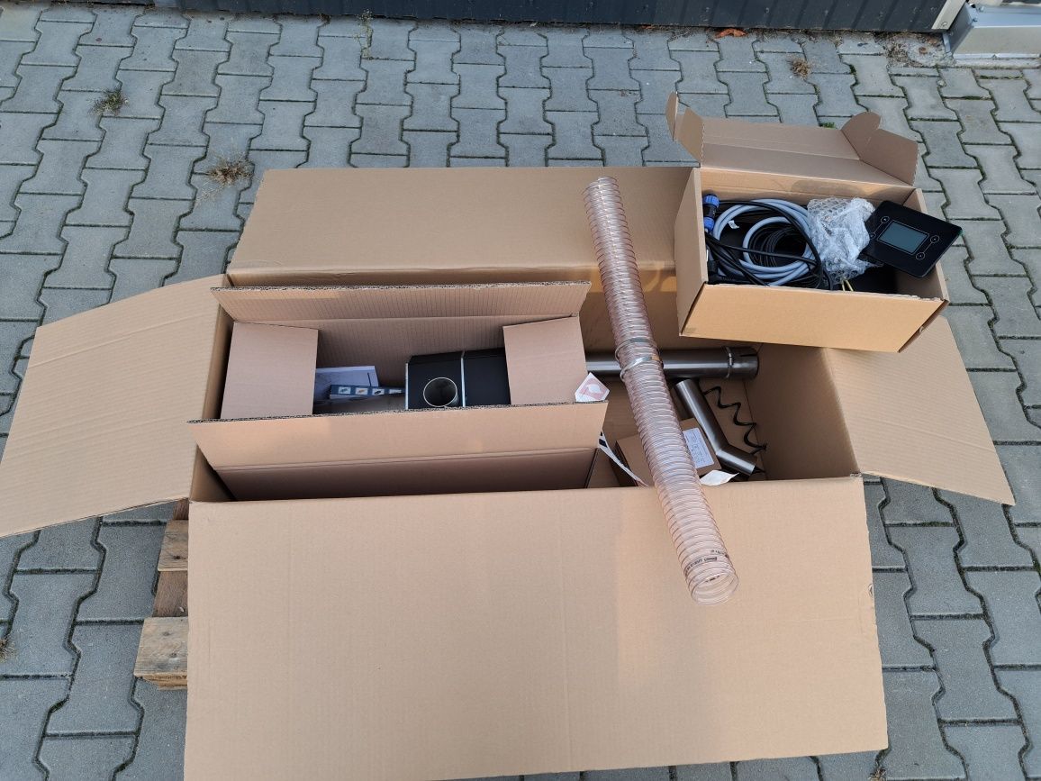 Palnik na pellet podajnik Kipi Vip 50 kW komplet od ręki ecomax 860