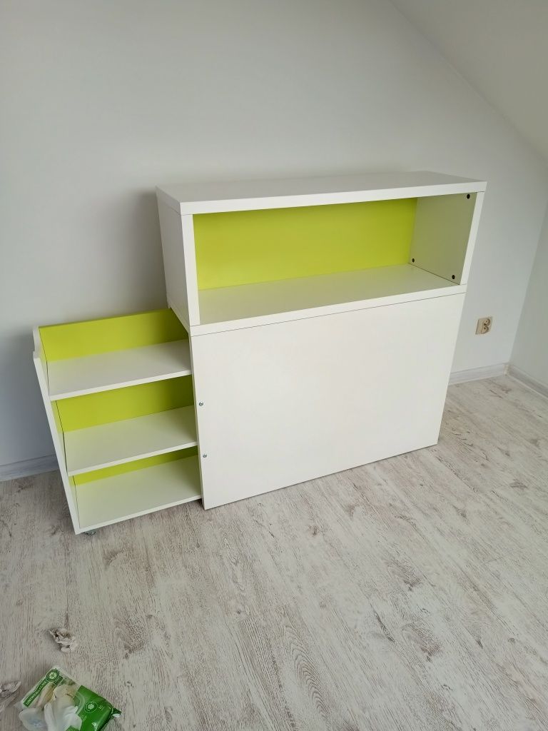 Szafka Ikea biała z zielenią