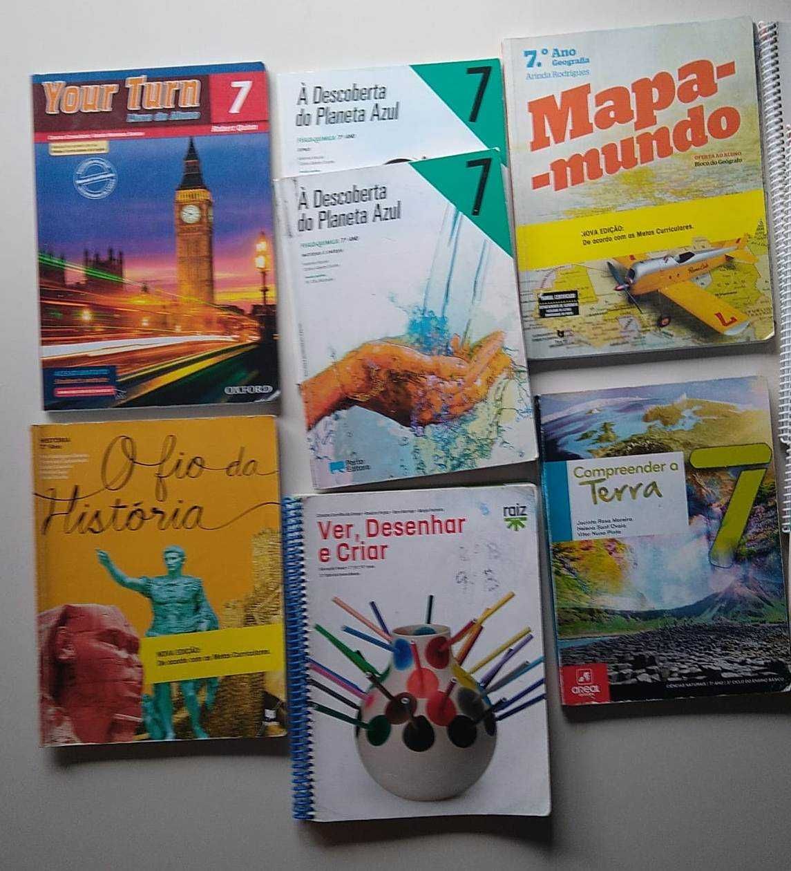 livros escolares 7º ano