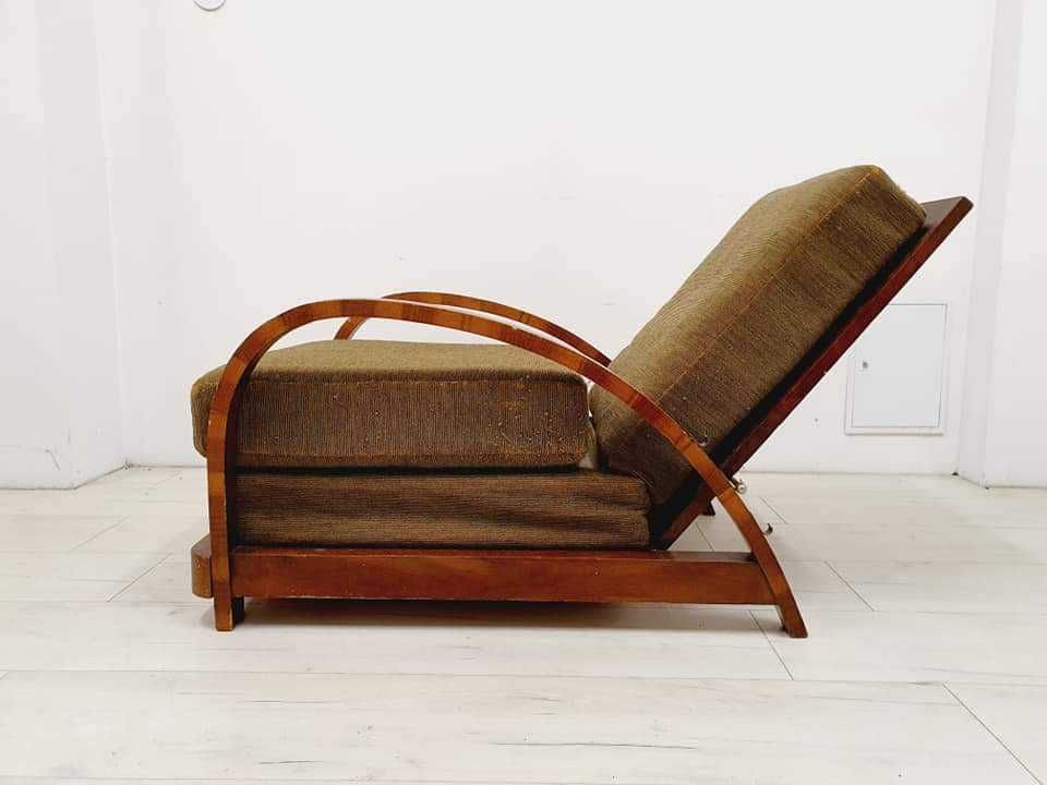 Fotel Art Deco ,, Leniwiec " Jindrich Halabala