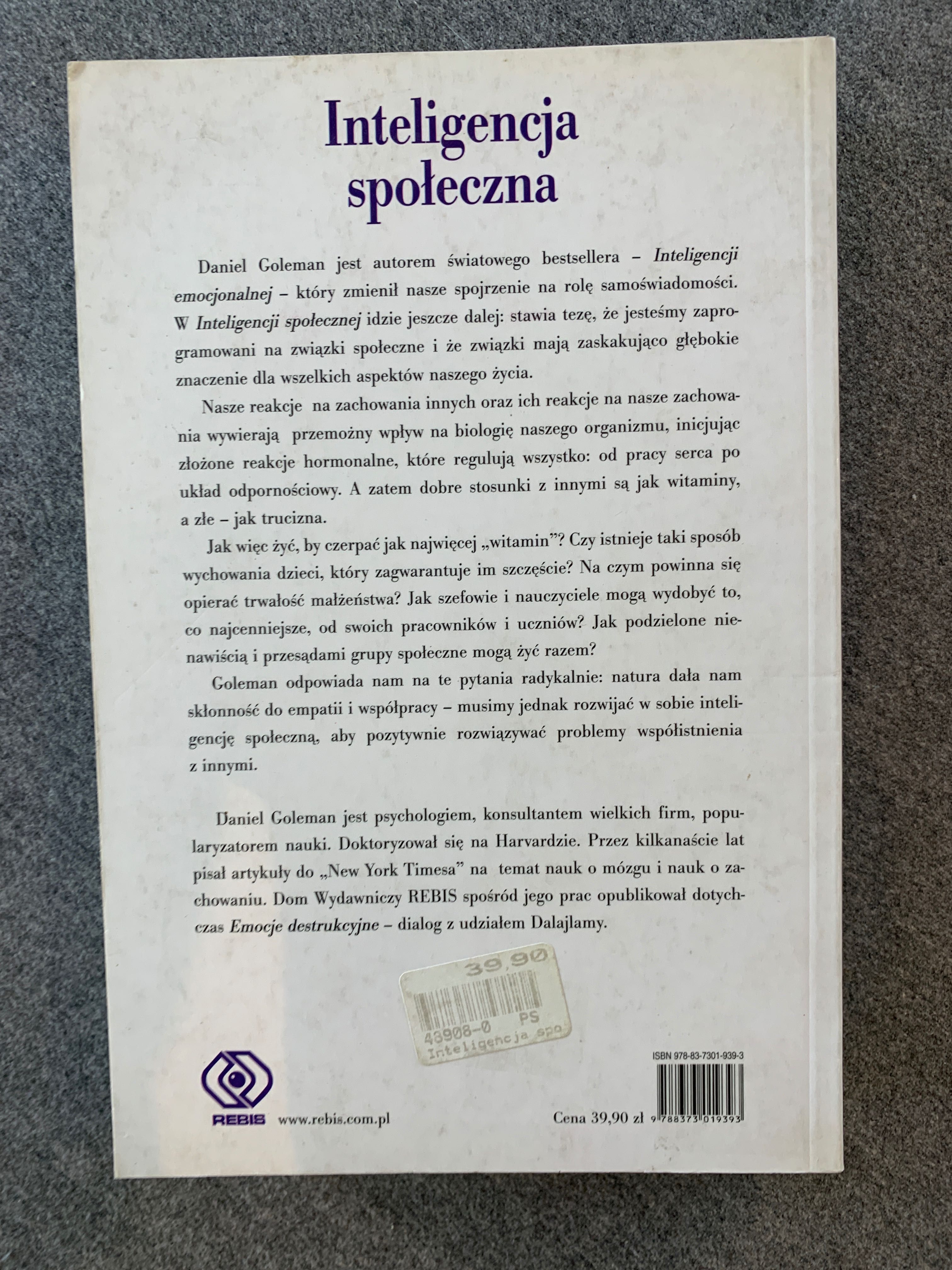 Inteligencja społeczna Daniel Goleman