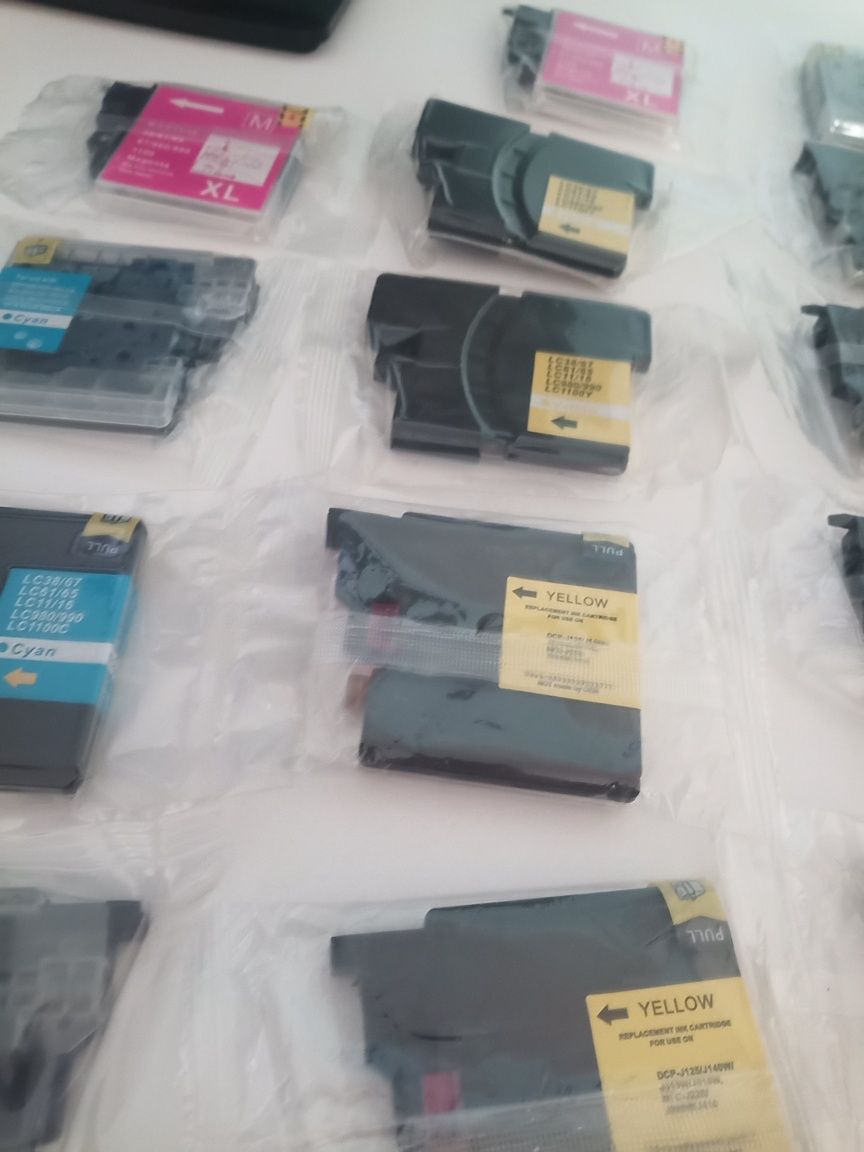Wielki zestaw 14 Tusze Brother LC39B LC975C LC985B DCP-J125/J315W/J515