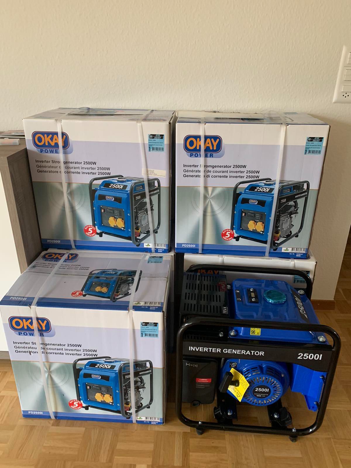 Інверторний  генератор OKAY  2500В(в наявності)