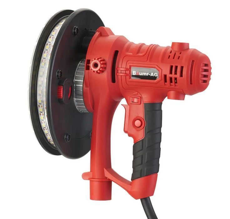 ШЛИФМАШИНА для стен и потолка BAUMR-AG - 2704 с подсветкой