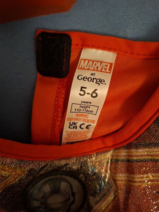 Strój Iron Mana Avengers Superbohater Marvel dla 4-6 latka