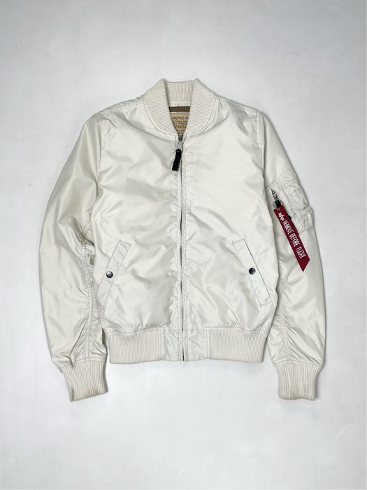 Alpha Industries розмір S ОРИГІНАЛЬНИЙ білий бомбер